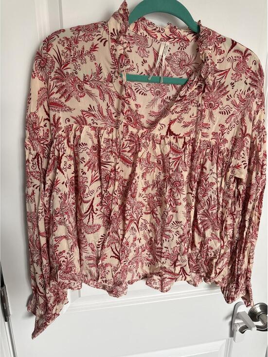 Anthropologie Tops - Anthropologie Printed Long Sleeve Blouse